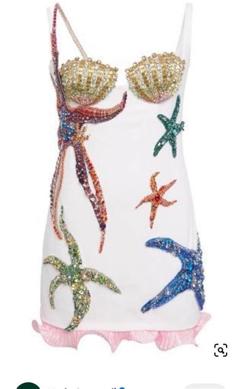 versace silk mini dress starfish|Versace Starfish .